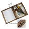 GraduationMall 8x10 Shadow Box Frame Solid Wood Glass Door Display Case with Linen Back and 6 Stick Pins,1.5 inches Interior Depth,Ideal for Memorabilia Pictures Flowers Medals Tickets